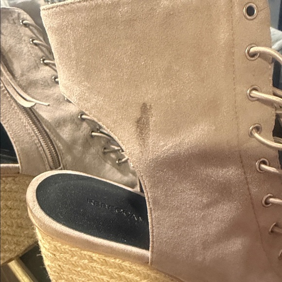 Rebecca Minkoff Tan Lace-Up Wedges - Picture 5 of 5